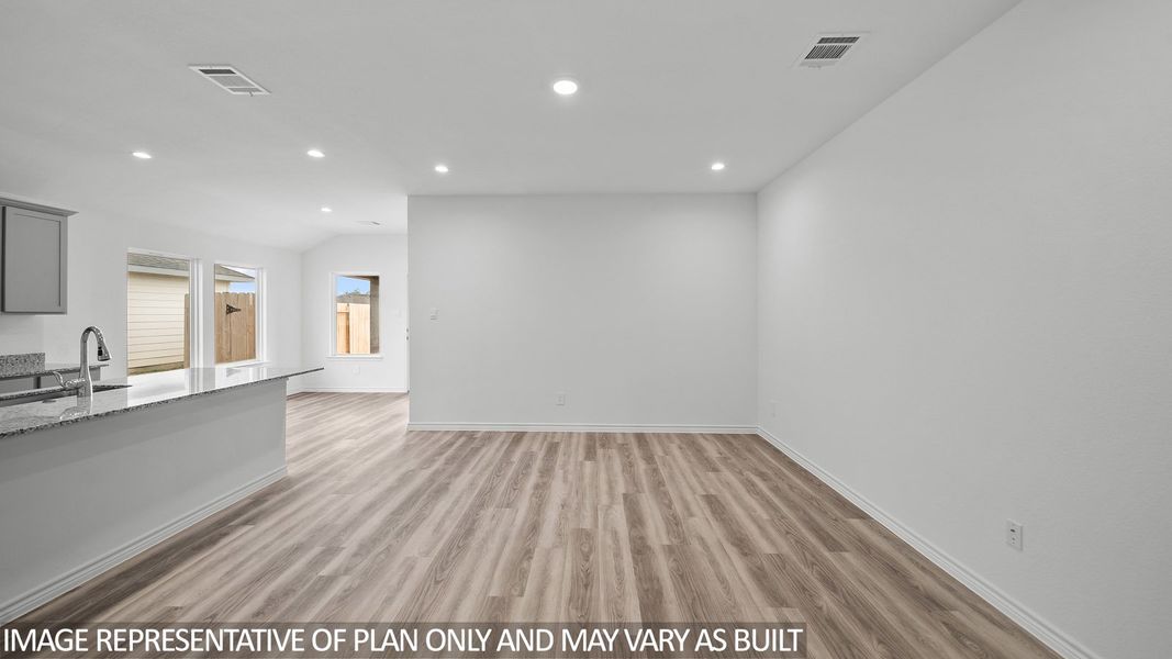 Representative unfurnished interior of a home built from the Baxtor by D.R. Horton in Reserve at Mallard Lakes, Orange (Image 13).