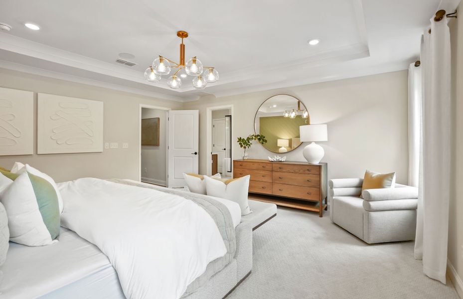 Furnished interior view inside a new home in Forest Creek, Waxhaw (Image 39).