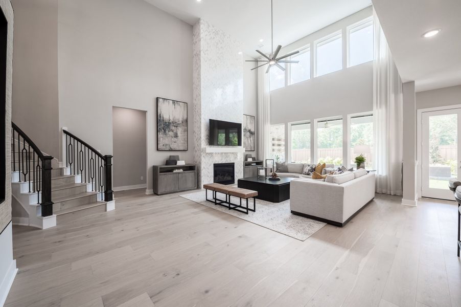 Representative furnished interior of a home built from the Snyder by Tri Pointe Homes in Harvest Green, Richmond (Image 49).