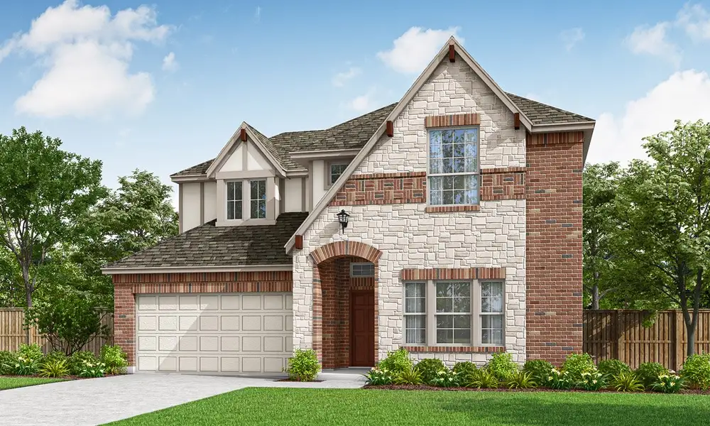 Front exterior of a new home in Heartland, Heartland, TX, highlighting curb appeal (Image 1). Front exterior of a new home in Heartland, Heartland, TX, highlighting curb appeal (Image 1).