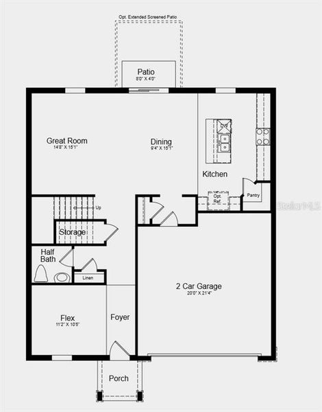 2D floor plan layout of this home in Waterstone, Groveland, FL (Image 3). 2D floor plan layout of this home in Waterstone, Groveland, FL (Image 3).