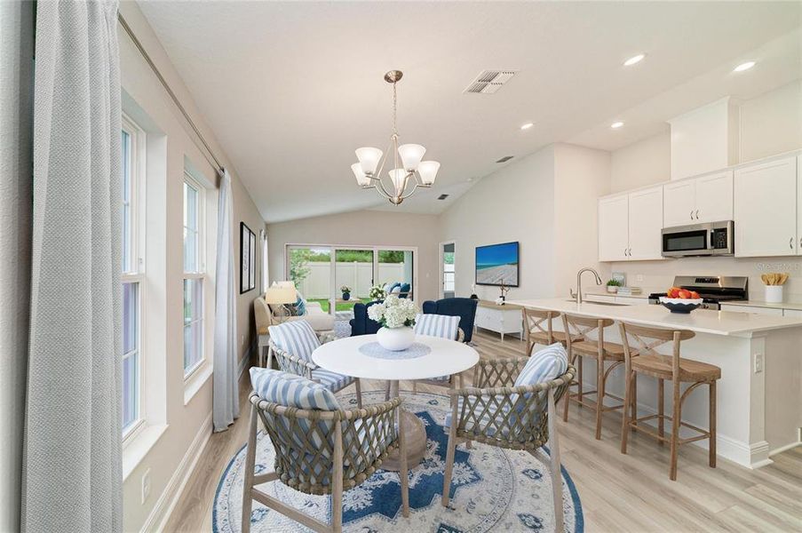 Furnished interior view inside a new home in Crosswind Point, Parrish (Image 4).