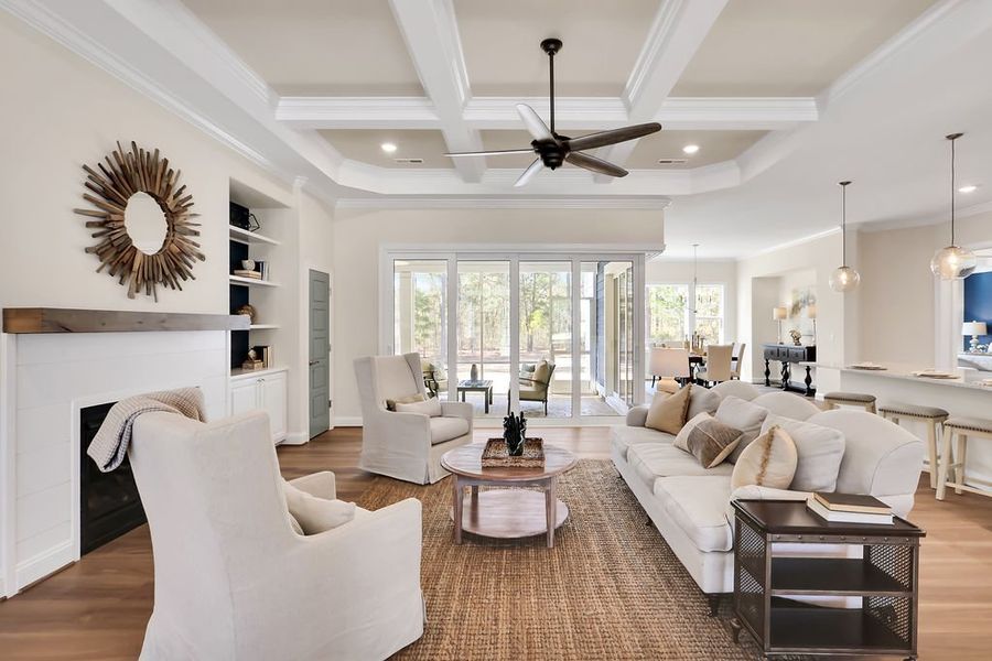 Furnished interior view inside a new home in Compass Pointe, Leland (Image 7). Furnished interior view inside a new home in Compass Pointe, Leland (Image 7).