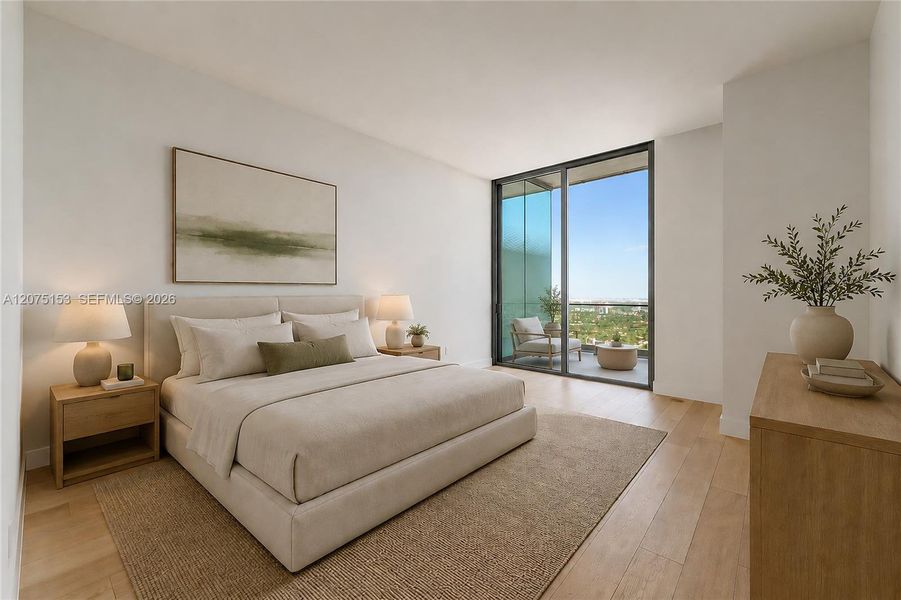 Guest Bedroom. UNA Residences Brickell. One or more photos have been virtually staged. Guest Bedroom. UNA Residences Brickell. One or more photos have been virtually staged.