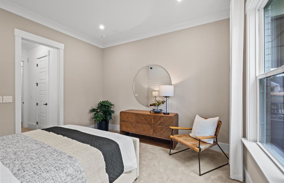 Furnished interior view inside a new home in Olmsted, Huntersville (Image 9). Furnished interior view inside a new home in Olmsted, Huntersville (Image 9).