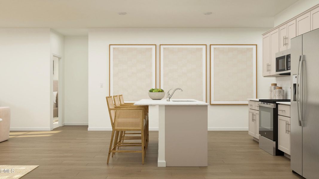 Foyer / Kitchen - Rendering Only
