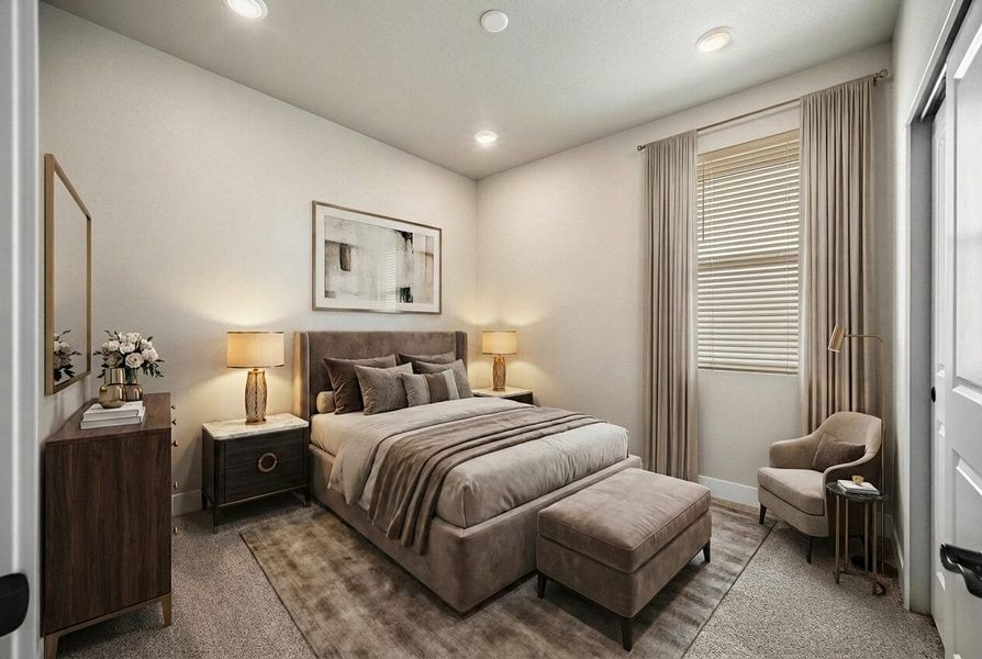 Furnished interior view inside a new home in Trails at Aspen Ridge-3, Colorado Springs (Image 9).