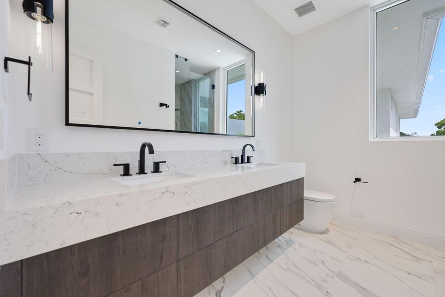 Furnished interior view inside a new home in , Delray Beach (Image 12). Furnished interior view inside a new home in , Delray Beach (Image 12).