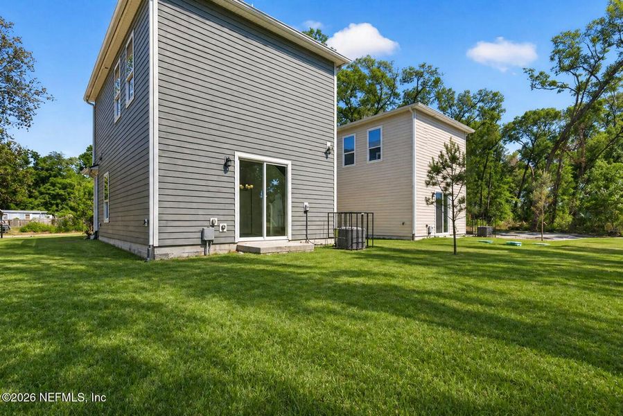 Exterior details and patio area of a home in , Jacksonville (Image 34).