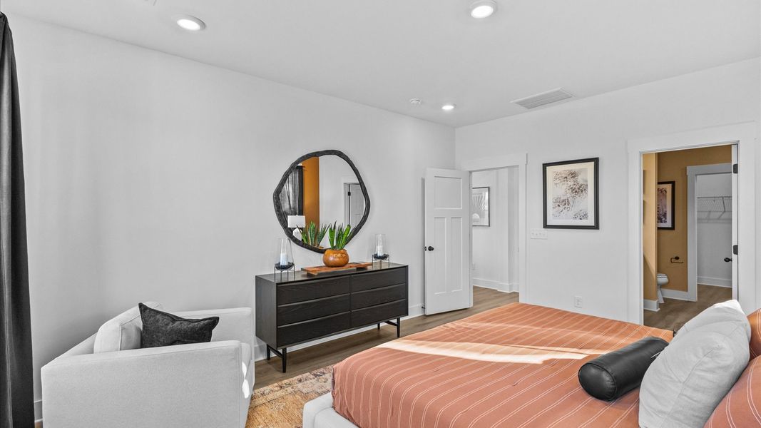 Representative furnished interior of a home built from the Wakefield - Finished Basement by DRB Homes in Pinebrook, Woodruff (Image 22).