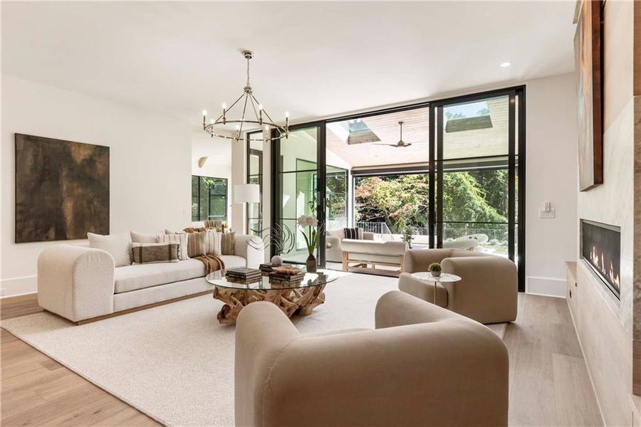 Furnished interior view inside a new home in , Sandy Springs (Image 34).