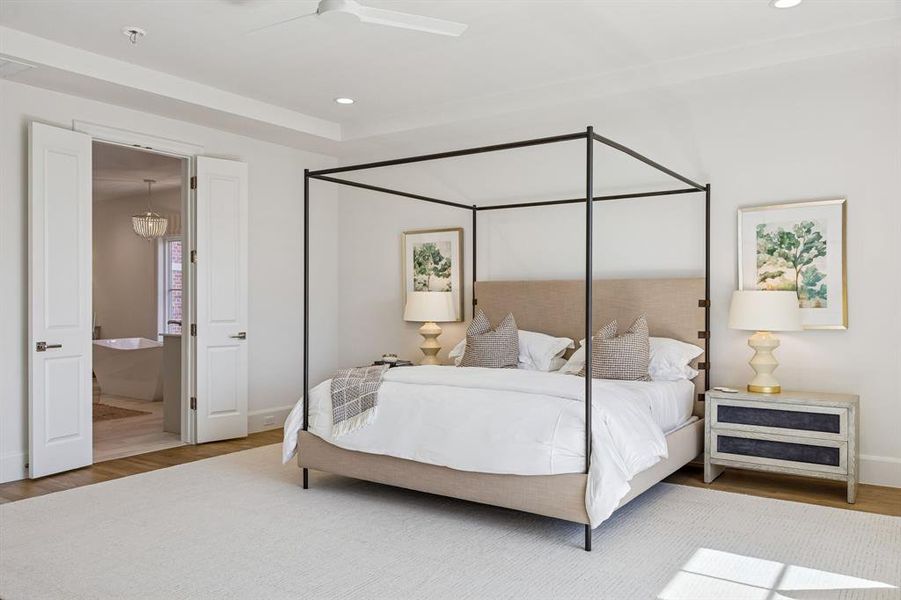 Furnished interior view inside a new home in , Dallas (Image 14).