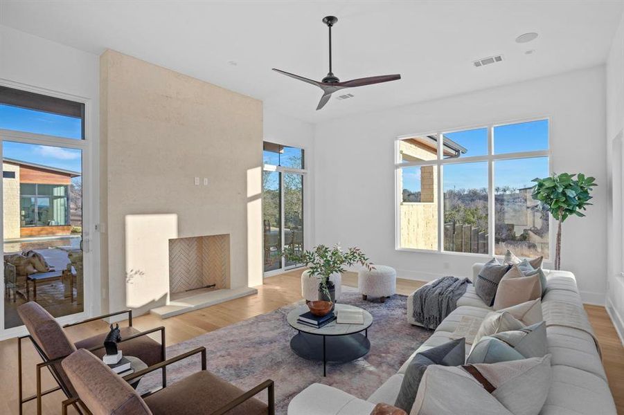 Furnished interior view inside a new home in , Horseshoe Bay (Image 9). Furnished interior view inside a new home in , Horseshoe Bay (Image 9).