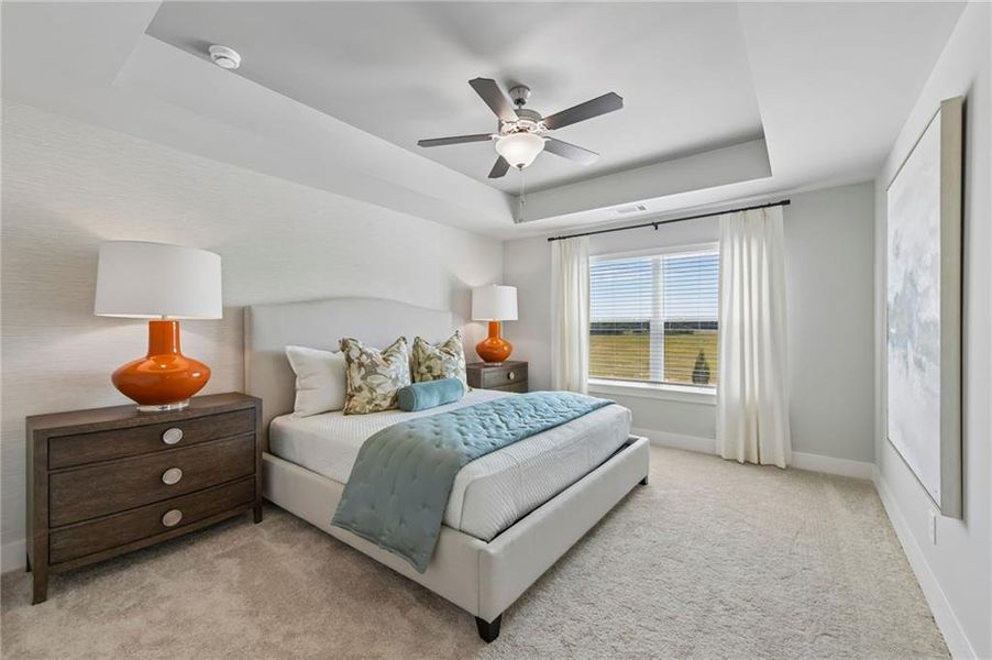 Furnished interior view inside a new home in Tribute, Hoschton (Image 12).