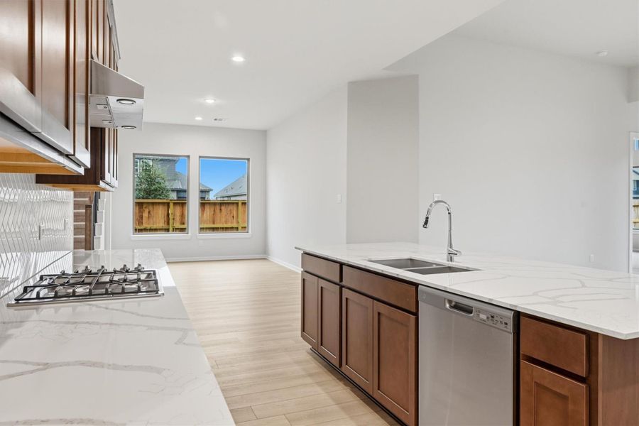 Furnished interior view inside a new home in Canterra Creek  60', Iowa Colony (Image 9).