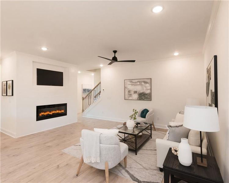 Furnished interior view inside a new home in , Snellville (Image 35).
