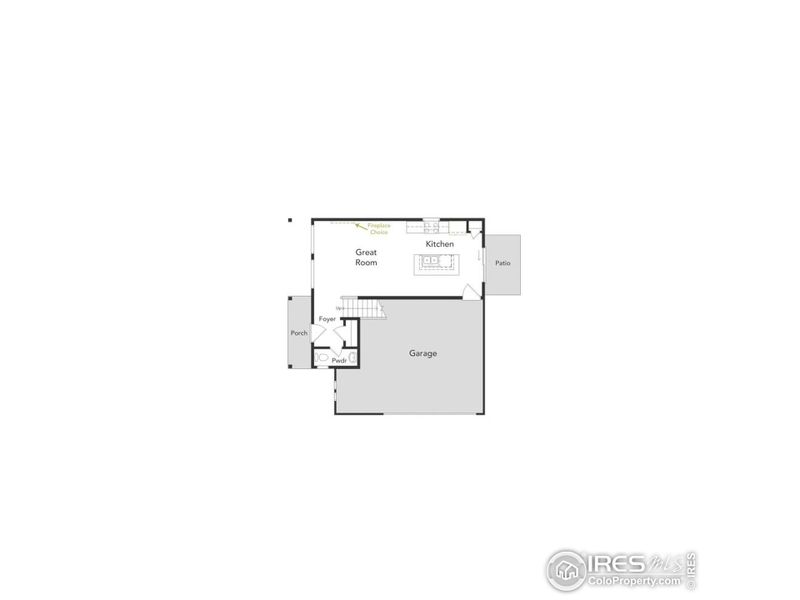 2D floor plan layout of this home in Thompson River Ranch, Johnstown, CO (Image 2). 2D floor plan layout of this home in Thompson River Ranch, Johnstown, CO (Image 2).