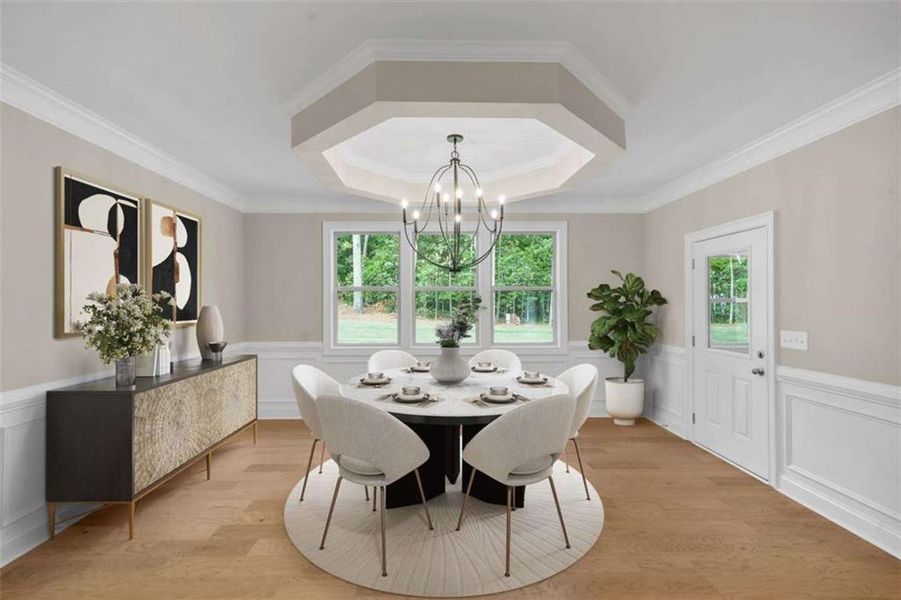 Furnished interior view inside a new home in , Conyers (Image 15).