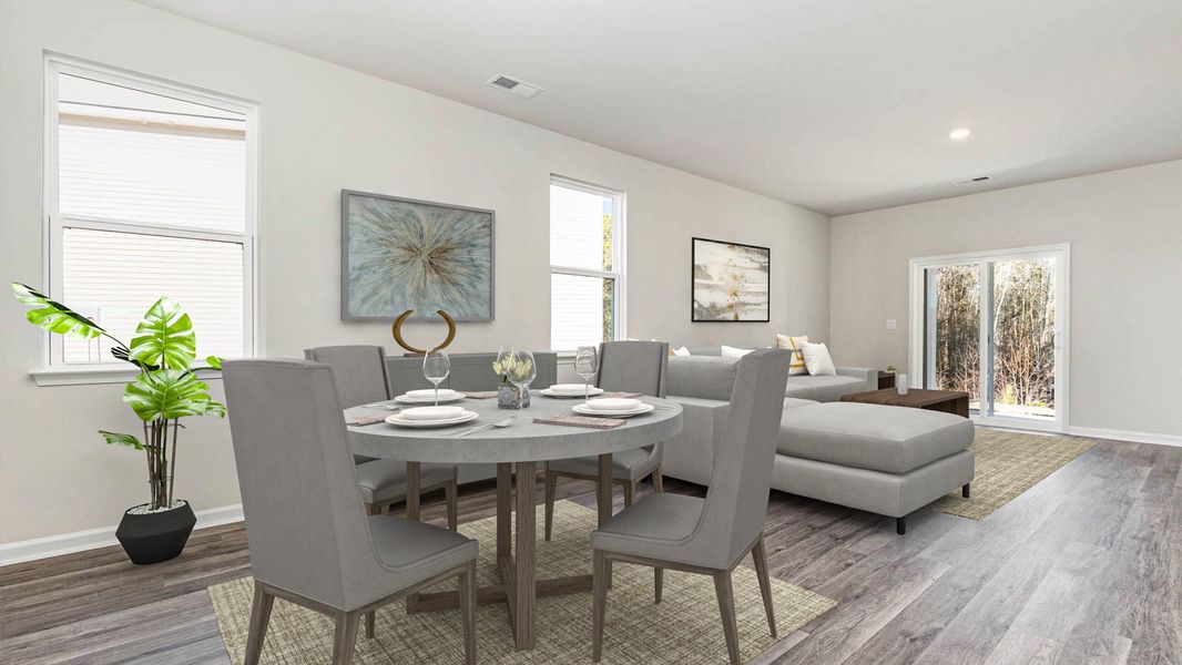 Furnished interior view inside a new home in The Forest at Black Bear, Longs (Image 4).
