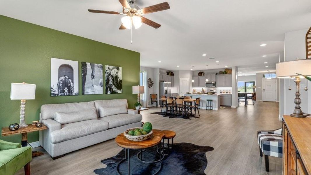 Furnished interior view inside a new home in Bella Vista, Granbury (Image 13). Furnished interior view inside a new home in Bella Vista, Granbury (Image 13).