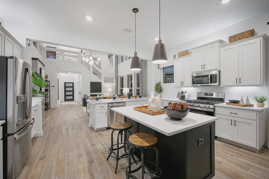 Representative furnished interior of a home built from the Ava by Chesmar Homes in Stream Waters, Buda (Image 22).