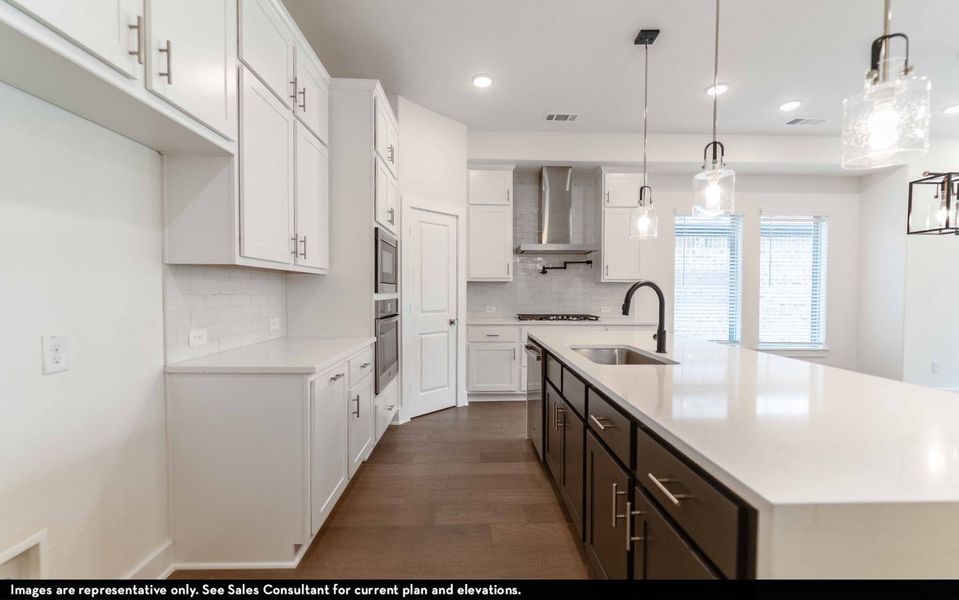 Representative furnished interior of a home built from the Shasta by CastleRock Communities in The Summit at Center Stage, Keller (Image 4).
