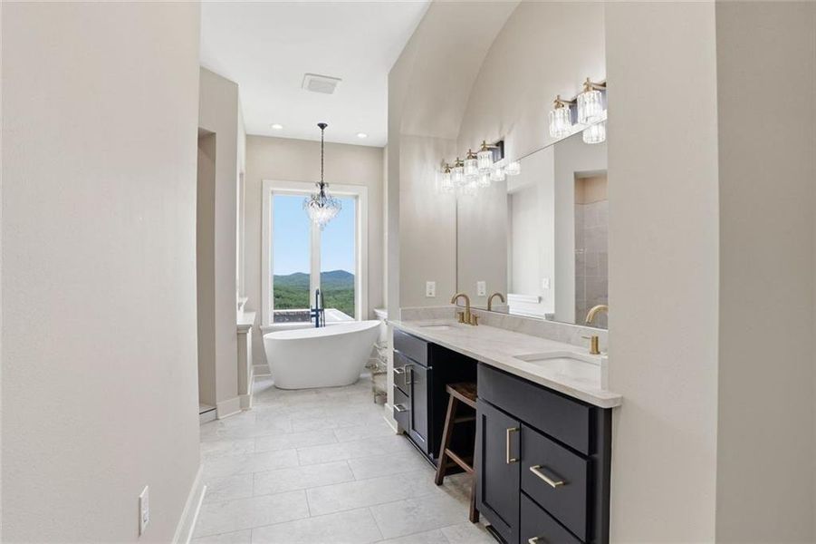 Furnished interior view inside a new home in , Clarkesville (Image 48).