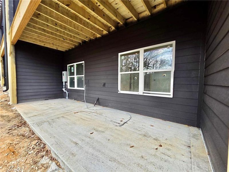 Exterior details and patio area of a home in , Waleska (Image 4).
