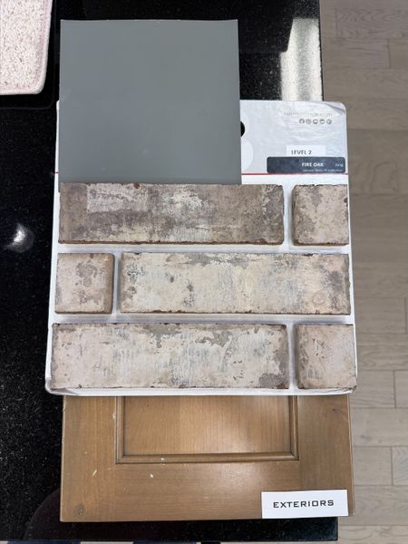 Sample of building materials used in homes in Trail Creek, Cleburne (Image 3).