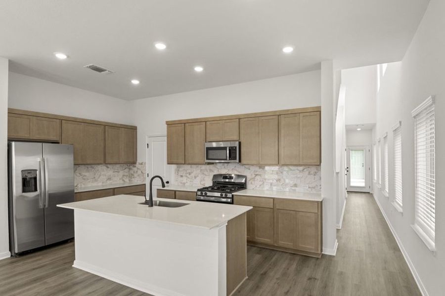 Representative furnished interior of a home built from the Mesquite by Pacesetter Homes in Blanco Vista, San Marcos (Image 15).