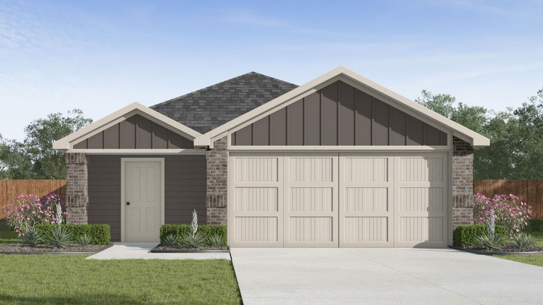 Representative exterior photo of a completed home built from the Caprock by D.R. Horton in Mill Creek, Magnolia, TX (Image 2).