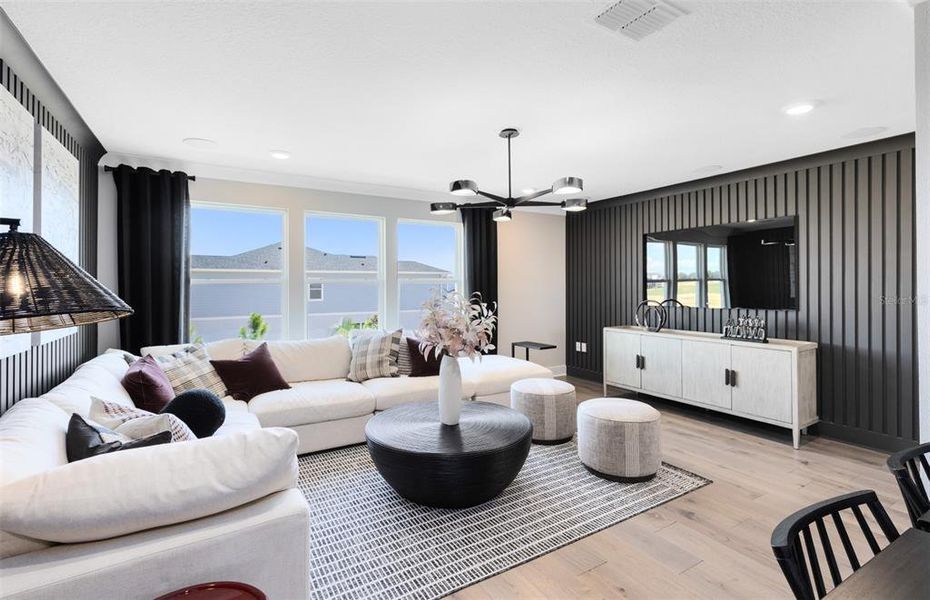 Furnished interior view inside a new home in Parkside Trails, Clermont (Image 12).
