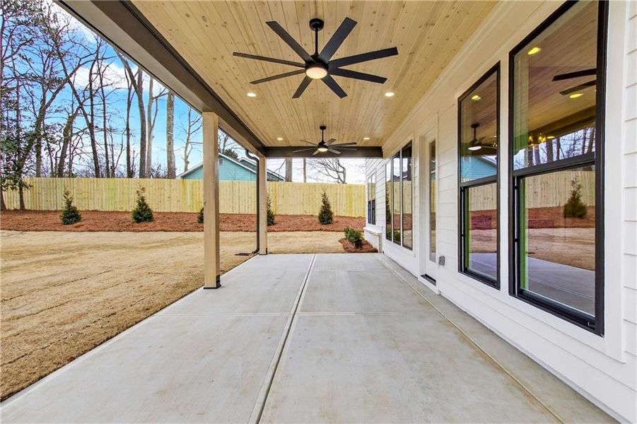 Exterior details and patio area of a home in , Cumming (Image 29).
