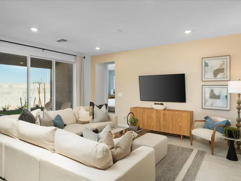 Furnished interior view inside a new home in Mountain View Estates Signature Series, Buckeye (Image 8).