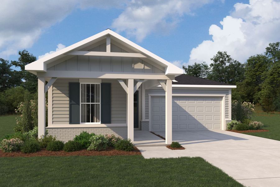 Representative exterior photo of a completed home built from the Antigua by Mattamy Homes in RiverTown, St. Johns, FL (Image 3). Representative exterior photo of a completed home built from the Antigua by Mattamy Homes in RiverTown, St. Johns, FL (Image 3).