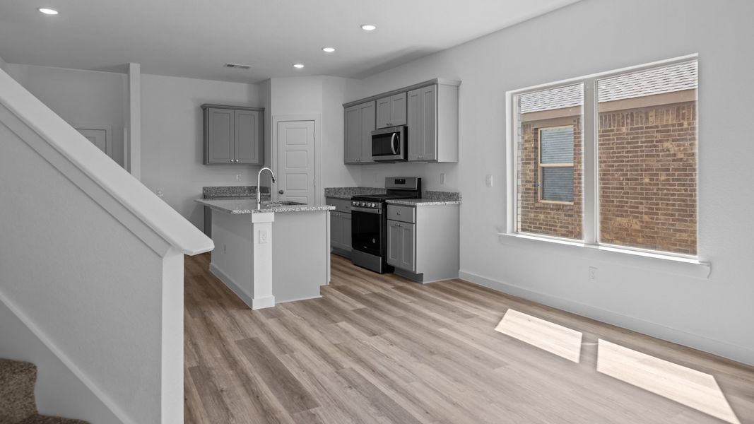 Furnished interior view inside a new home in Allen Farms, Lubbock (Image 6).