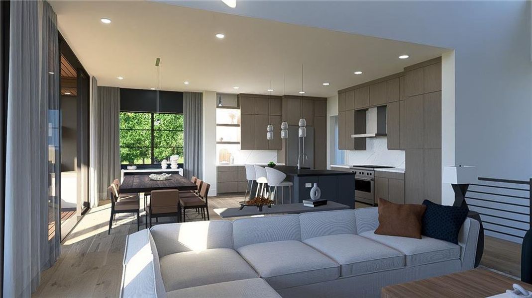 Furnished interior view inside a new home in , Dahlonega (Image 4).