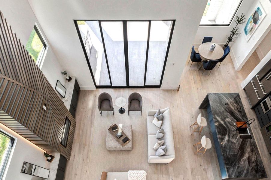 Furnished interior view inside a new home in , Houston (Image 9).