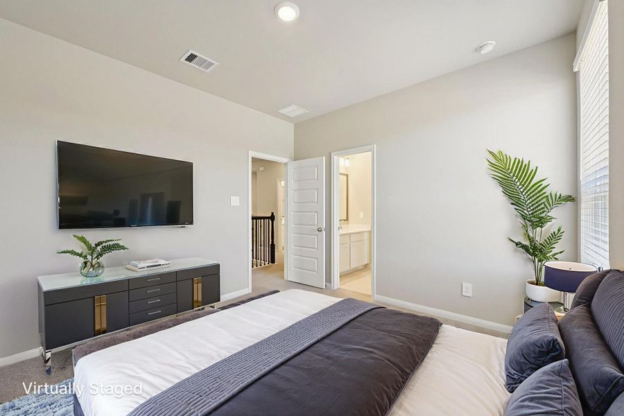 Furnished interior view inside a new home in Kemah Crossing - Luxe Series, Kemah (Image 12). Furnished interior view inside a new home in Kemah Crossing - Luxe Series, Kemah (Image 12).