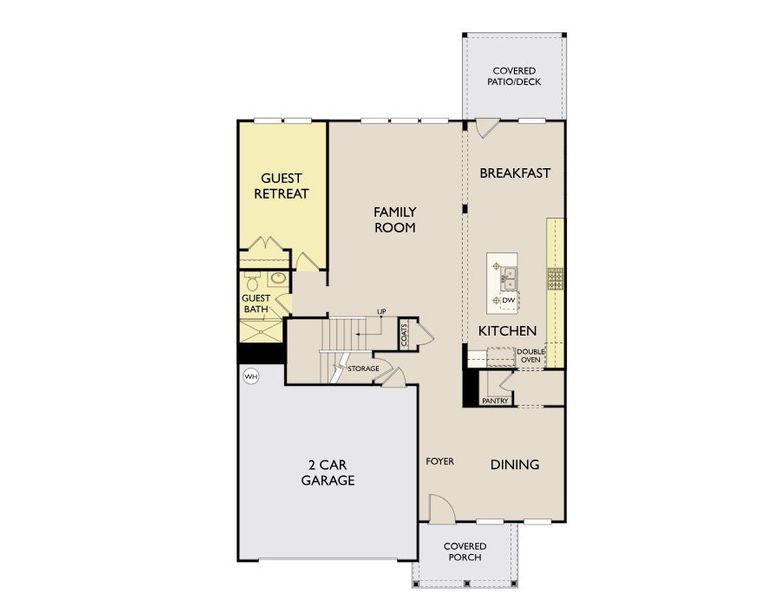 2D floor plan layout of this home in Willow Landing, Mount Juliet, TN (Image 3).