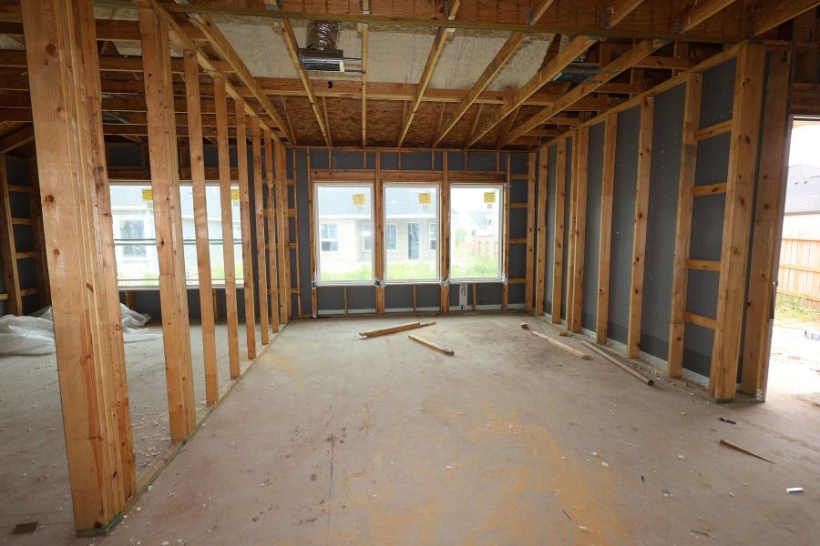 In-progress construction of a new home in Brookewater - Terrace Collection, Rosenberg, TX (Image 6).