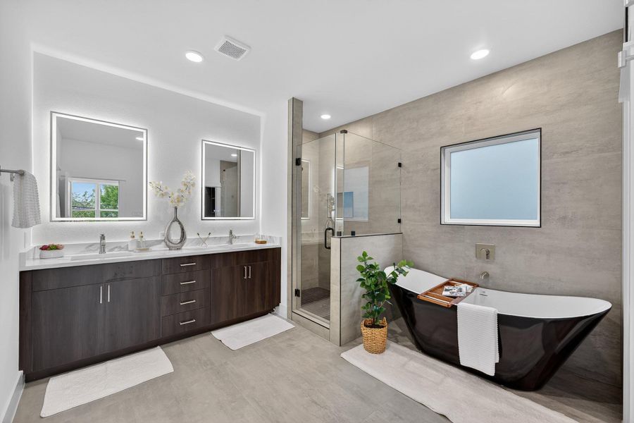 Furnished interior view inside a new home in , Houston (Image 38).