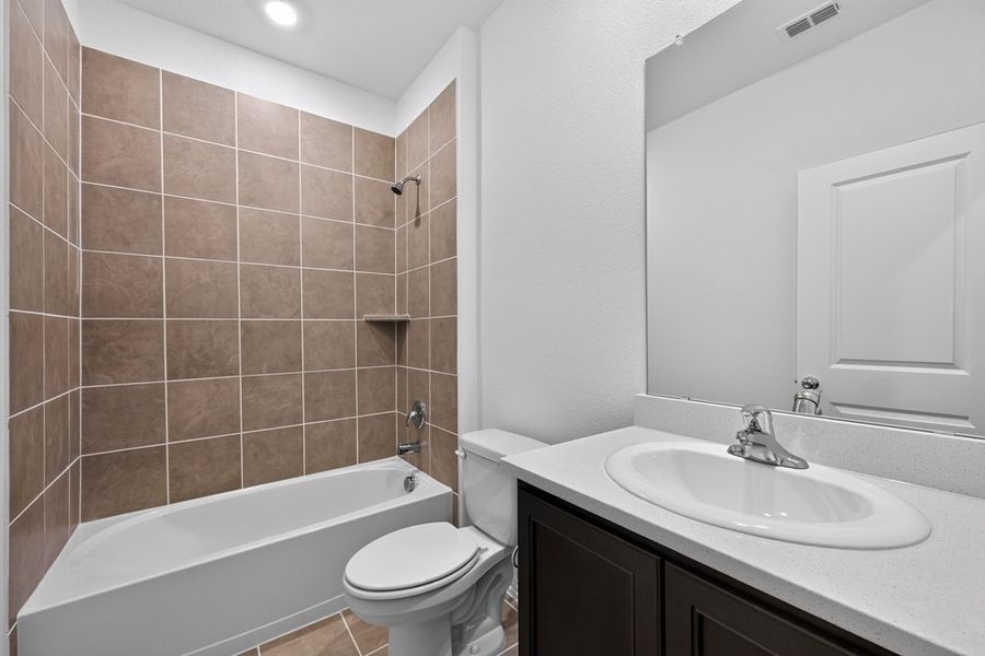 Furnished interior view inside a new home in Parks at Foster Crossing, Anna (Image 10).