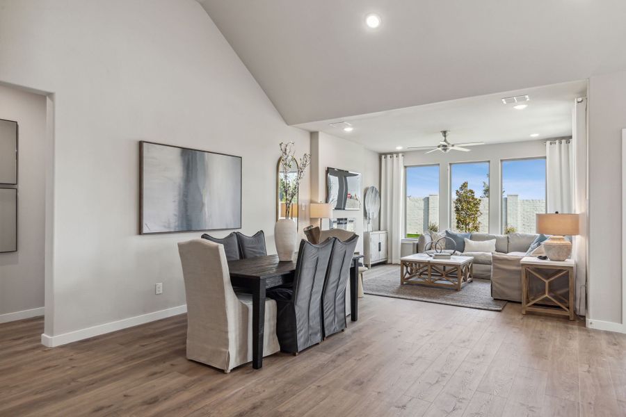 Dining Room in the Wimbledon home plan by Trophy Signature Homes