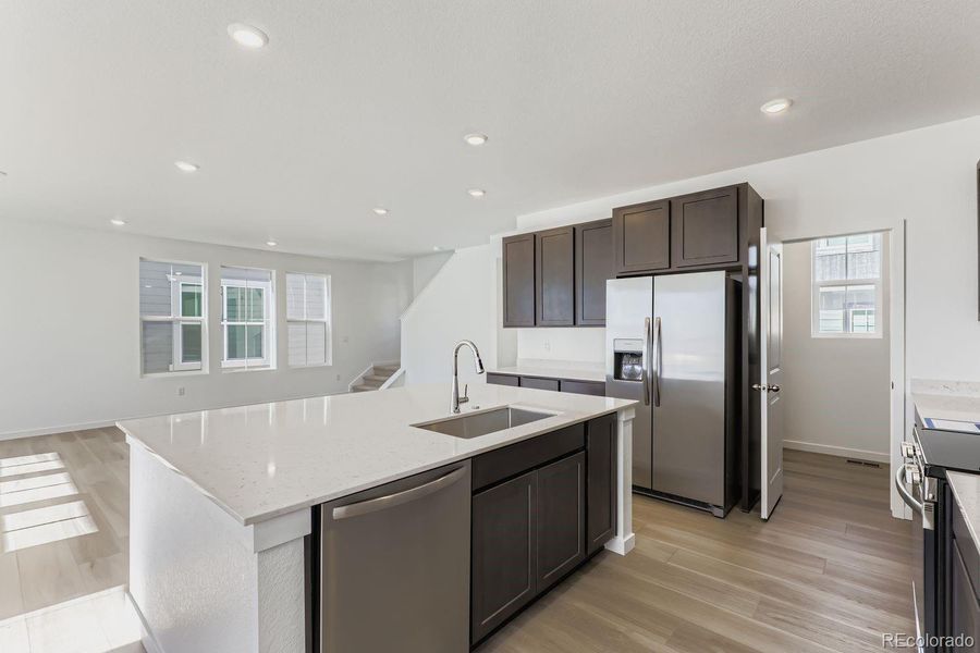Furnished interior view inside a new home in Parterre: The Skyline Collection, Thornton (Image 4).