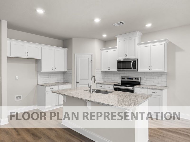 The Griffin 2 Bedroom Townhome Kitchen | A New Plan by Ivey Homes