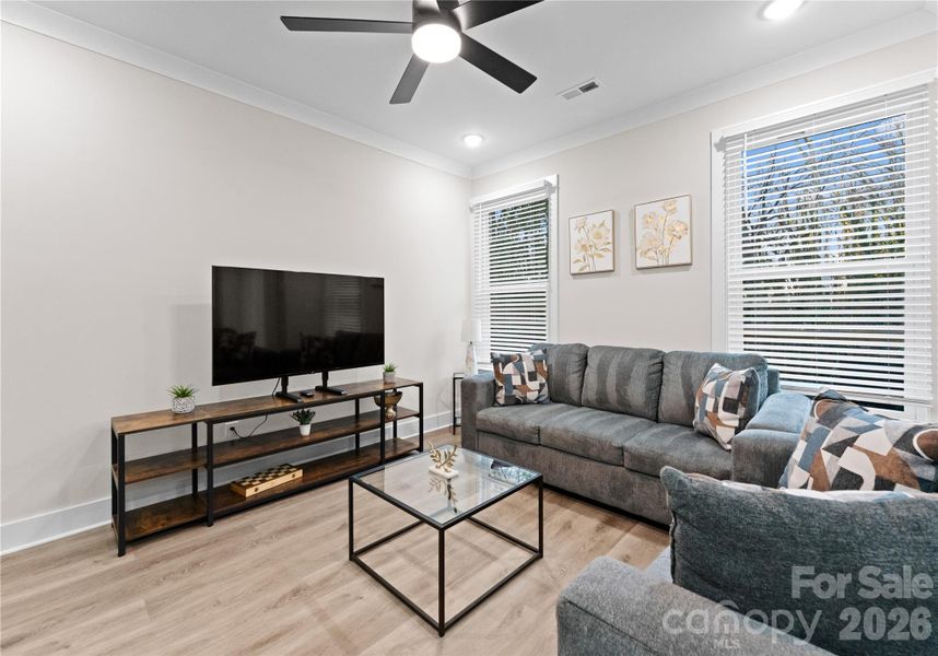 Furnished interior view inside a new home in , Charlotte (Image 5). Furnished interior view inside a new home in , Charlotte (Image 5).