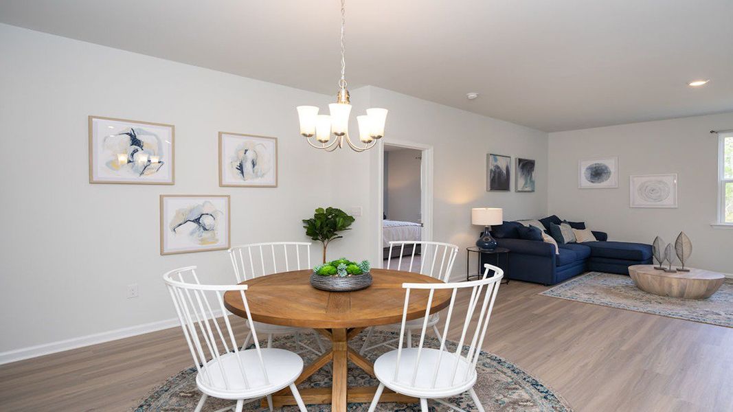 Representative furnished interior of a home built from the KERRY by D.R. Horton in Longleaf Village, Rincon (Image 6).