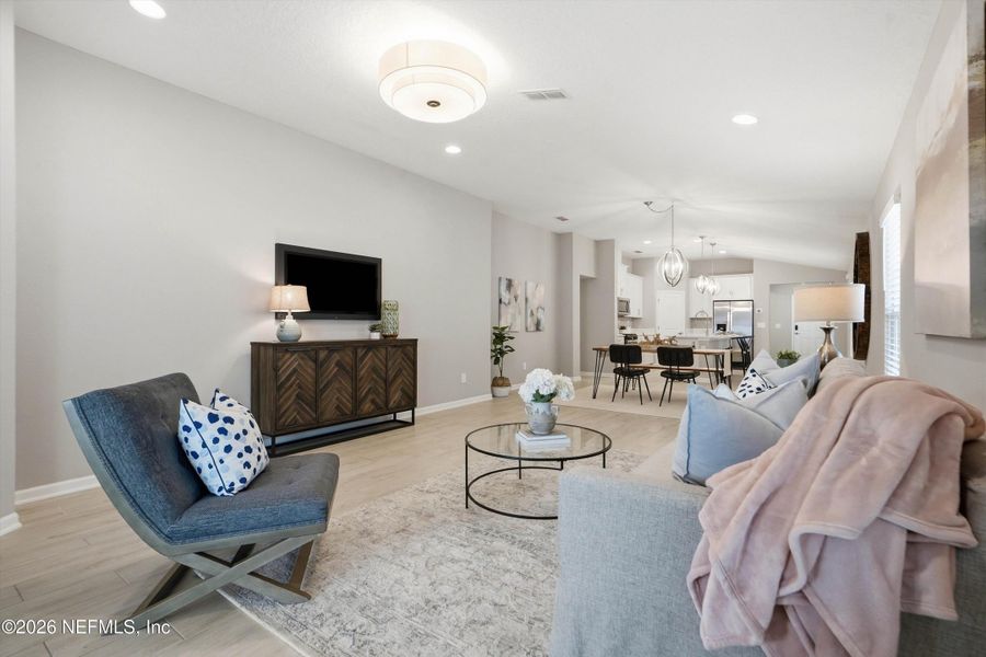 Furnished interior view inside a new home in , St. Augustine (Image 17).