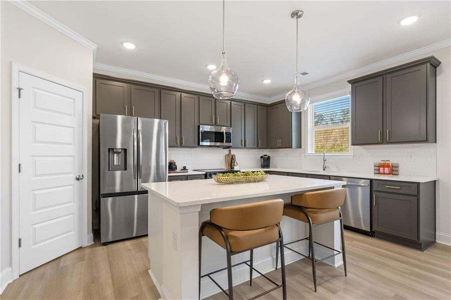 Furnished interior view inside a new home in Clark Farms, Flowery Branch (Image 15).